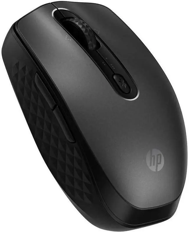 Alt view image 5 of 7 - HP 690 Rechargeable Wireless Mouse-Fast Wireless Qi-Charging or USB-C Charging, Multi-Devices-3 Bluetooth connectivities, Microsoft Swift Pair, 4K dpi, 4D tilt Wheel, Metallic, 6 programmable Buttons