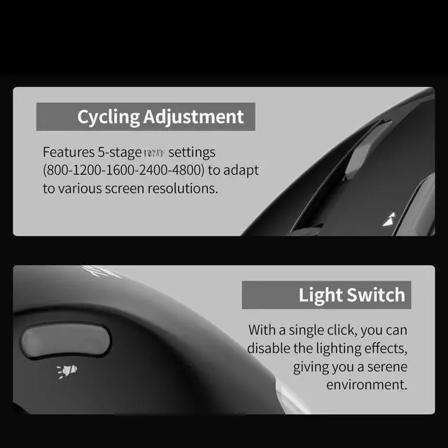 Alt view image 3 of 7 - Docooler F-33 Wireless Trackball Mouse - Easy Thumb Control, Precision and Smooth Tracking, Tri-Mode Ergonomic Mouse wirh Programmable and Adjustable Mouse Angle Compatible for PC, Laptop - White