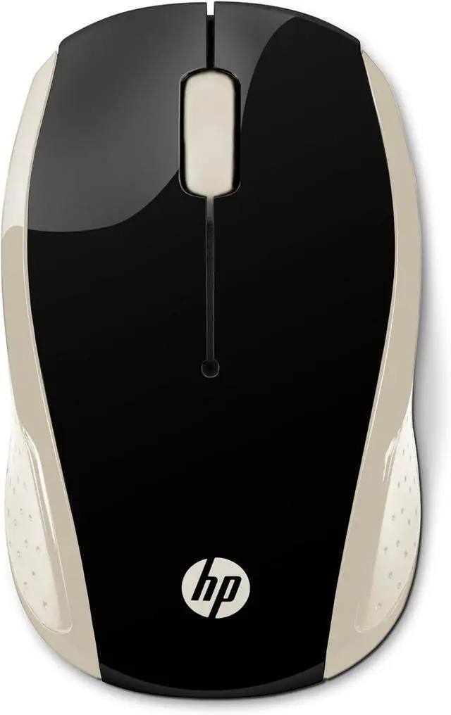 Main image of HP 200 Silk Gold 2.4 GHz USB Wireless Mouse with Red LED 1000 DPI Optical Sensor, Up to 12 Months Battery Life