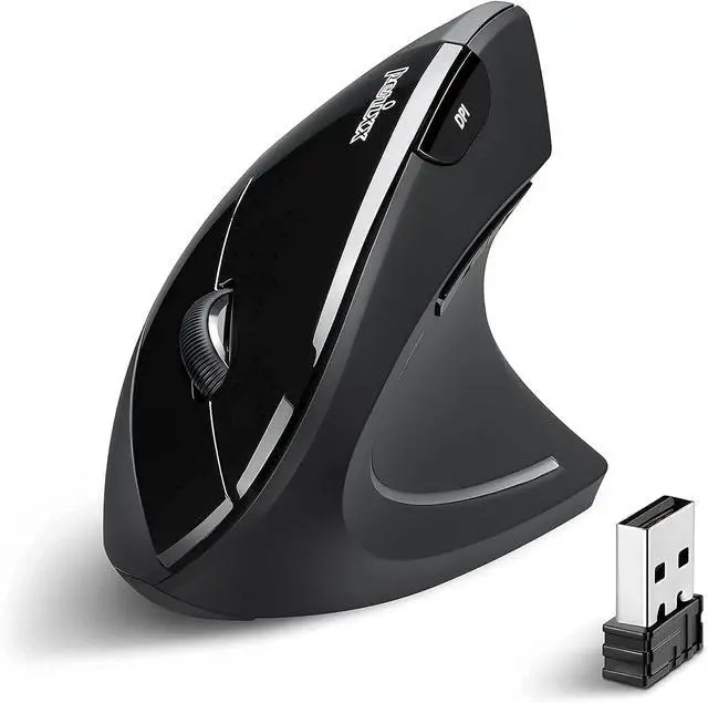 Alt view image 2 of 7 - Wireless Vertical Mouse with 35x17 Waterproof XXL Stitched Mouse Pad