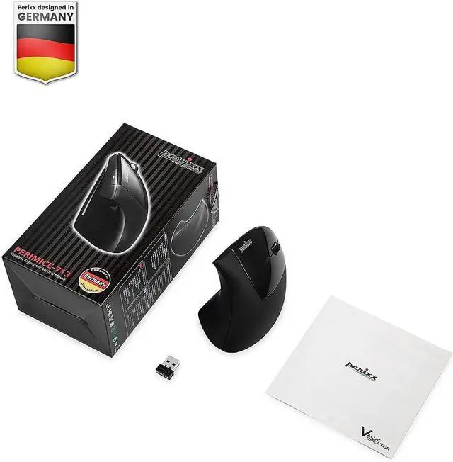 Alt view image 5 of 7 - Wireless Vertical Mouse with 35x17 Waterproof XXL Stitched Mouse Pad