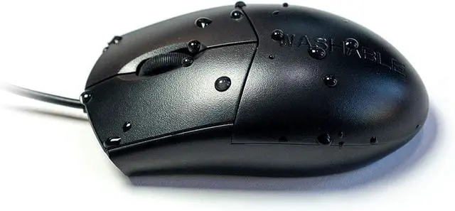 Alt view image 4 of 7 - WetKeys Professional-Grade Optical Waterproof Mouse with Scroll-Wheel (USB) (Black) | OMWKABS04-BK