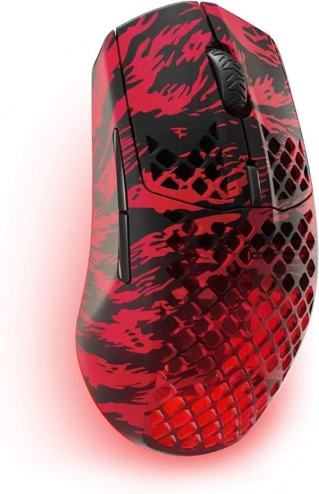Main image of SteelSeries Aerox 3 Wireless: Faze Clan Edition  Holey RGB Gaming Mouse  18K DPI TrueMove Air Optical Sensor  Ultra-Lightweight Water Resistant Design