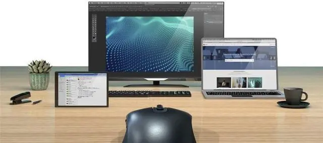 Alt view image 6 of 7 - Hama Computer Mouse Wireless (6-Button Optical Mouse, Multi-Device Mouse for PC, Laptop and Laptop for Right-Handed Users, 800-2400 dpi, Bluetooth, Windows 11/10/8/7, Android 4.3, MAC) Black