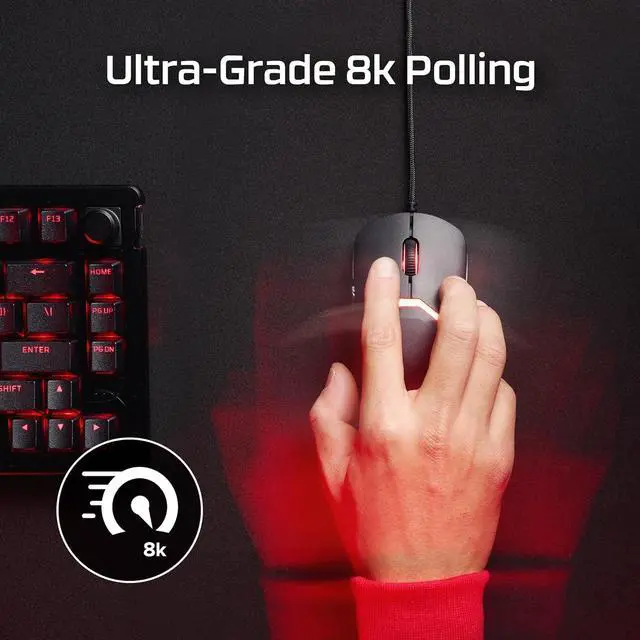 Alt view image 3 of 7 - HyperX Pulsefire Saga Gaming Mouse (Black)