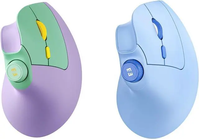 Main image of seenda Ergonomic Mouse Rechargeable, USB+Dual Bluetooth, MOU-302 Vertical Wireless Mouse with Volume Knob, Quiet Clicks, Multi-Device Cordless Mice Compatible for Windows, PC, Laptop, Mac OS