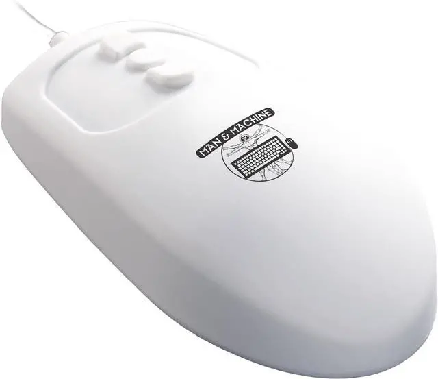 Alt view image 2 of 5 - Man & Machine Mighty Mouse, Sealed Waterproof - White