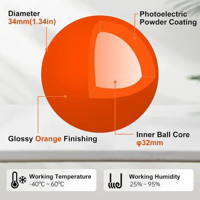 Alt view image 6 of 7 - SANWA 2.4G Wireless Trackball Mouse GMAWTB129BK + Orange 34mm Replacement Ball Bundle Set, Silent Click Rollerball Mouse, 600/800/1200/1600 DPI, Compatible with Mac, Laptop, PC, Windows, macOS