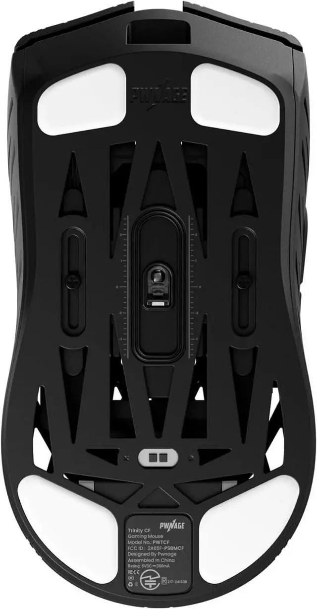 Alt view image 7 of 7 - PWNAGE Trinity Wireless Gaming Mouse 8K - 39 Grams Ultralight Esports Pro Gamer Flawless Professional Custom Xero PAW3950 Optical Sensor 36,000 DPI - 8000Hz -100% PTFE Skates Symm2 - Midnight Eclipse