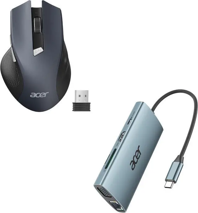 Main image of acer Wireless Mouse OMR266 Bundle with USB C Hub with 4K HDMI