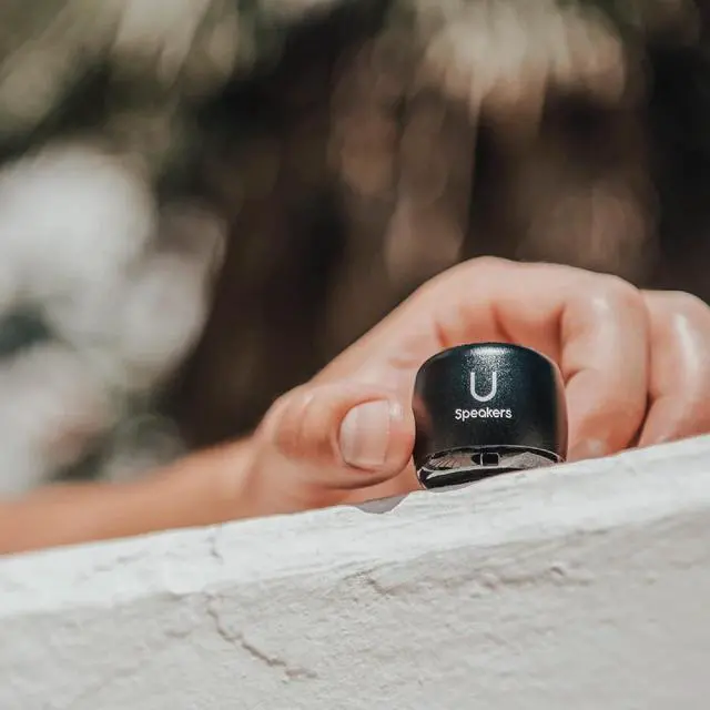 Alt view image 3 of 7 - U Speakers Bluetooth Micro Speaker Travel Home Office Bundle with Black Wireless Mouse X3000 G2, & Coordinating Gel Mouse Pad, for Modern Workspace