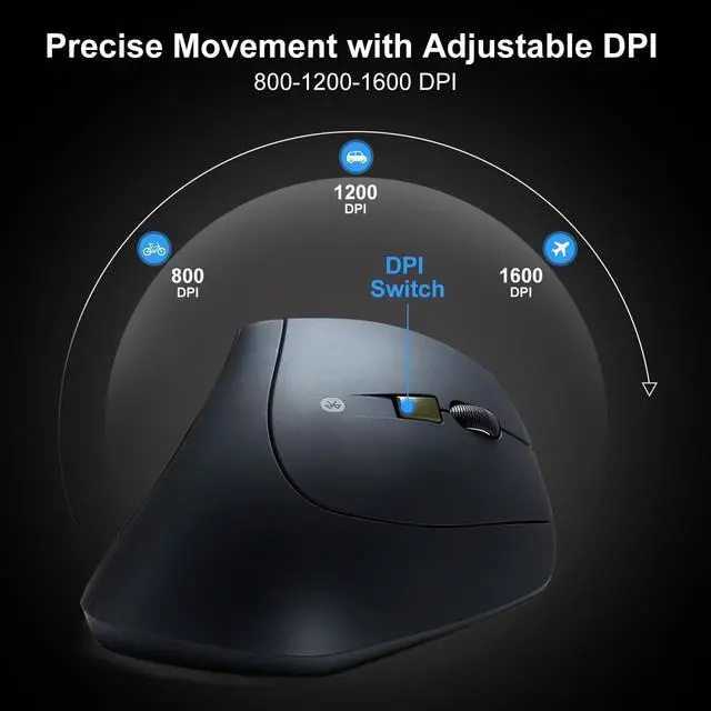 Alt view image 6 of 7 - SANWA ERG11N Silent Click Bluetooth Ergo Mouse + Bluetooth Numeric Keypad Set, Programmable Vertical Mouse, Wireless Ten Key Number Pad, Compatible with Mac, Windows, Laptop, PC, Tablet, Android, iOS