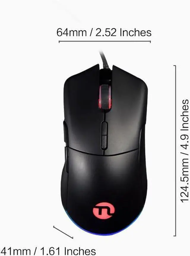 Main image of GM55 Wired Mouse, Matte Surface, Ergonomic Design, Silent and Durable, Gaming and Office Mouse for PC & Laptop