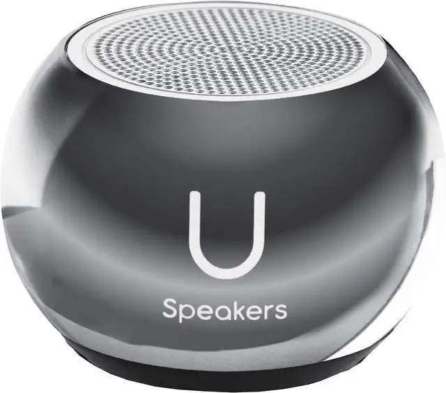 Alt view image 2 of 7 - U Speakers Bluetooth Mini Speaker Travel Home Office Bundle with Black Wireless Mouse X3000 G2, & Coordinating Gel Mouse Pad, for Modern Workspace