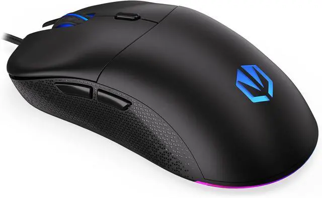 Alt view image 4 of 7 - GEM Plus EY6A005 Lightweight Gaming Mouse (67g), Sensor PixArt PAW3370, 19000 DPI 1.8m USB Paracord, Mechanical Switches Kailh GM 8.0 80M, 6 Programmable Buttons, Mouse Feet PTFE