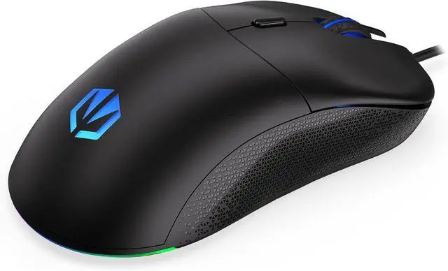 Alt view image 3 of 7 - GEM Plus EY6A005 Lightweight Gaming Mouse (67g), Sensor PixArt PAW3370, 19000 DPI 1.8m USB Paracord, Mechanical Switches Kailh GM 8.0 80M, 6 Programmable Buttons, Mouse Feet PTFE