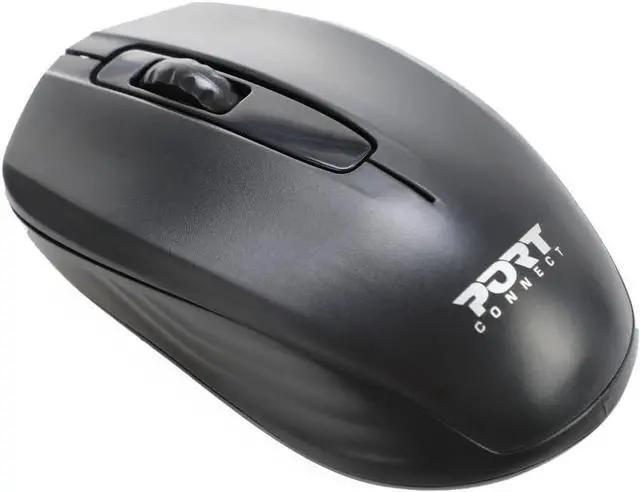 Alt view image 6 of 6 - Wireless Ambidextrous Black Mouse (USB-A & C)