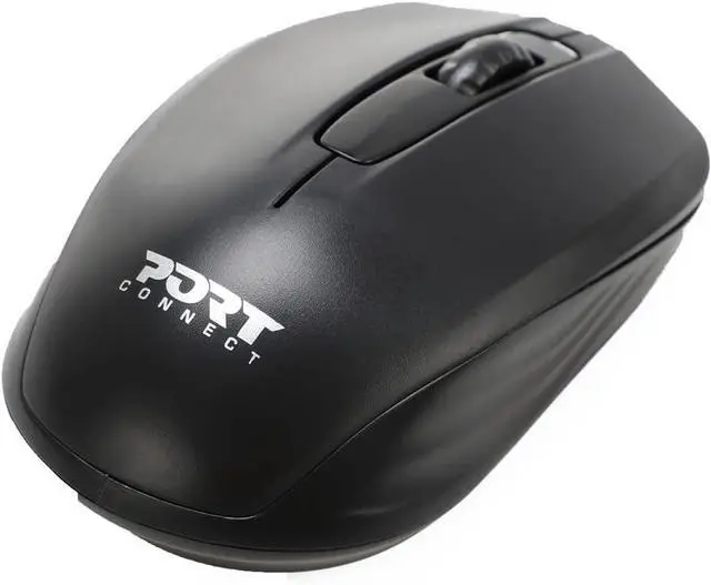 Alt view image 5 of 6 - Wireless Ambidextrous Black Mouse (USB-A & C)
