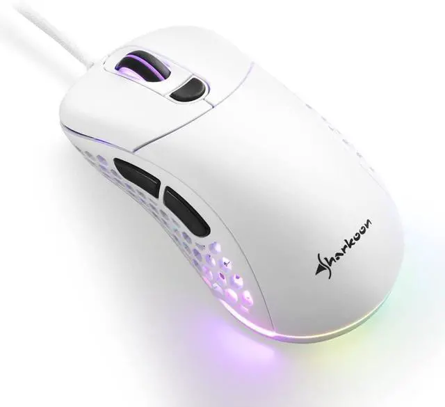 Alt view image 4 of 7 - Sharkoon Light² 200 Ultra Lightweight Gaming Mouse White