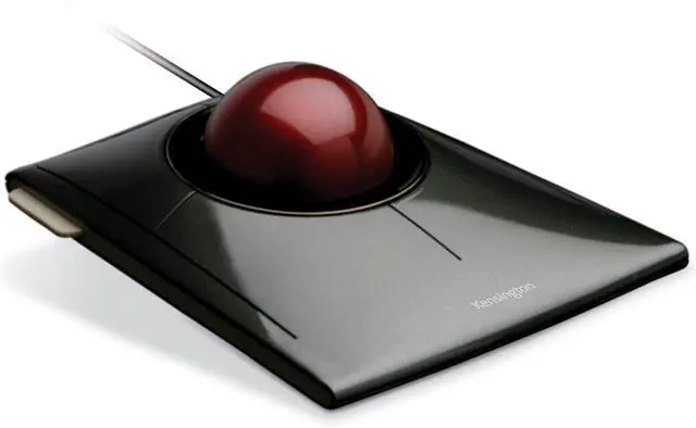 Alt view image 2 of 7 - Kensington Wired SlimBlade Trackball Mouse (K72327U), Black ErgoSoft Wrist Rest for Slim Mouse/Trackpad, Black (K52803WW)