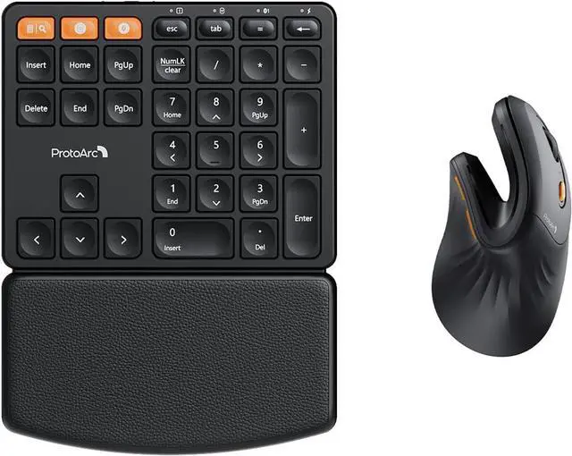 Main image of ProtoArc EK04 N Ergonomic Number Pad and EM11 NL Ergonomic Mouse