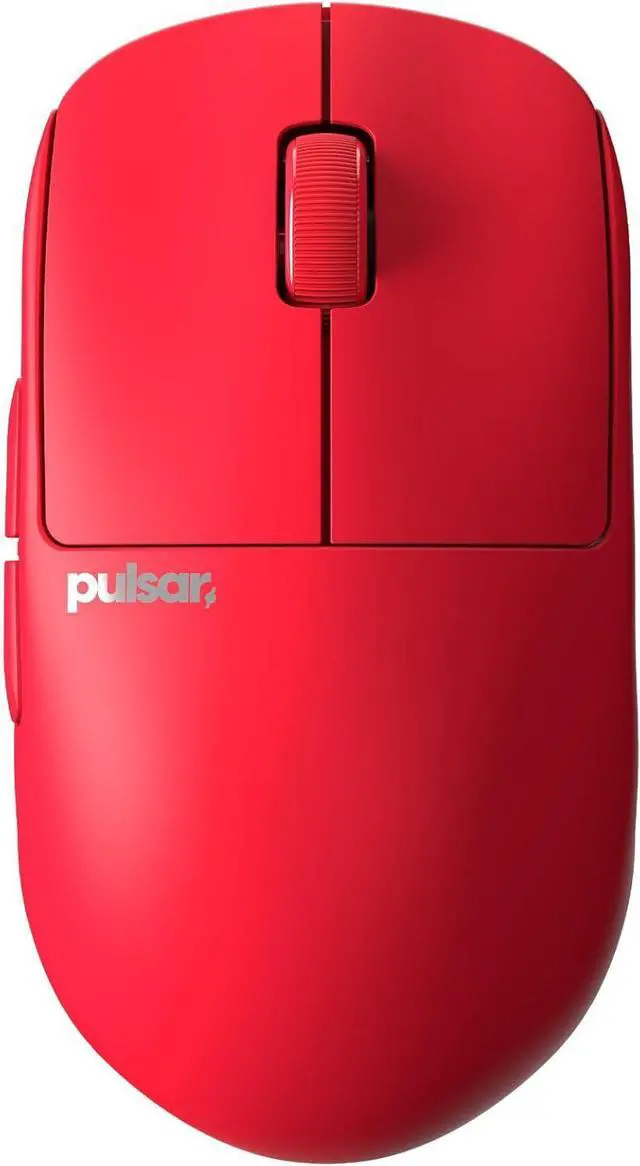 Main image of Pulsar Gaming Gears X2H mini Wireless Gaming Mouse, Limited Color Edition, Ultra Lightweight 1.83 oz (52 g), Symmetrical, Optical Switch, 26000 DPI, PAW3395 Sensor (Mini, Wireless, Red)