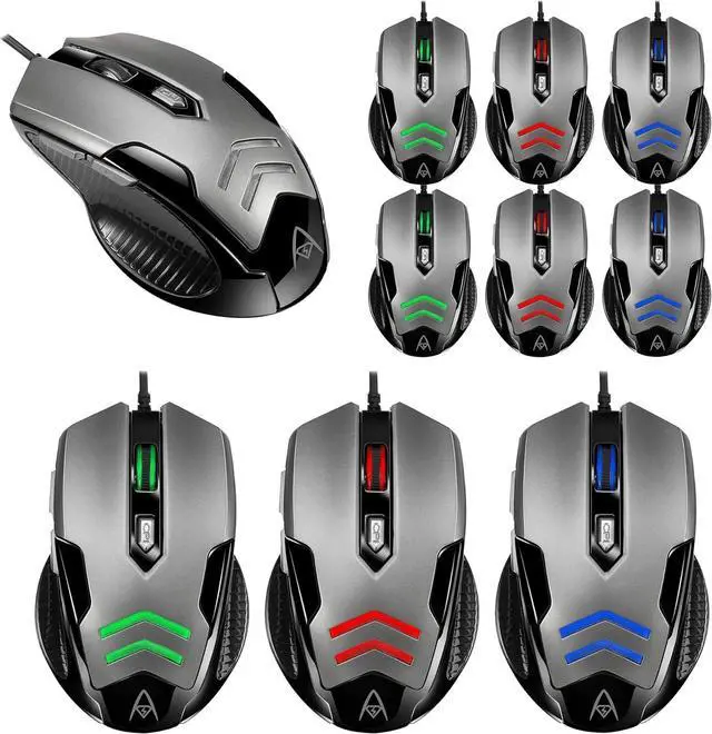 Main image of ADESSO 10pc Multipack iMouse X1 Multi-Color 6-Button Gaming Mouse with Optical Sensor and DPI Switch