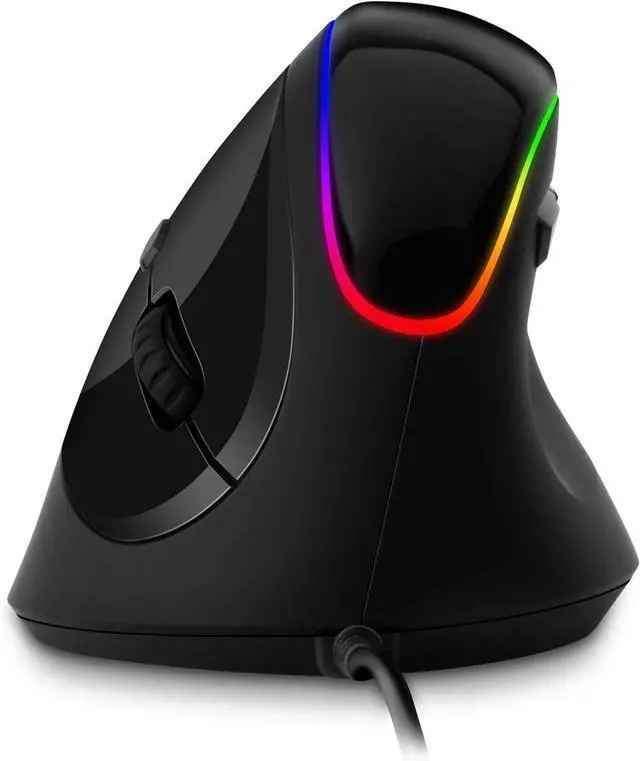 Alt view image 4 of 7 - Game for Health Ergonomic Vertical Mouse, BLACK