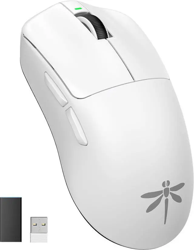 Main image of VGN Lightspeed Wireless Gaming Mouse with Dual-Mode 2.4G/Type-C Wired - 25K Sensor - 26,000 DPI - 55g Lightweight - 6 Programmable Buttons - Up to 200h Battery Life for PC/Mac- F1 Pro Max White