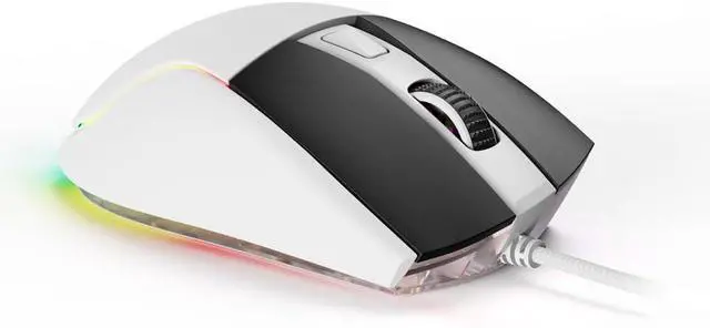 Alt view image 3 of 6 - Sharkoon Skiller SGM35 White Optical Gaming Mouse RGB PBT Button