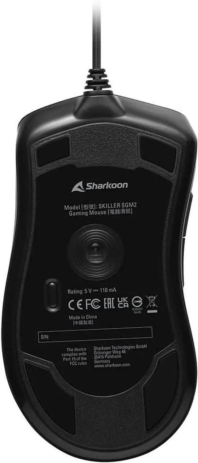 Alt view image 5 of 6 - Souris filaire Gamer Sharkoon Skiller SGM2 RGB (Noir)