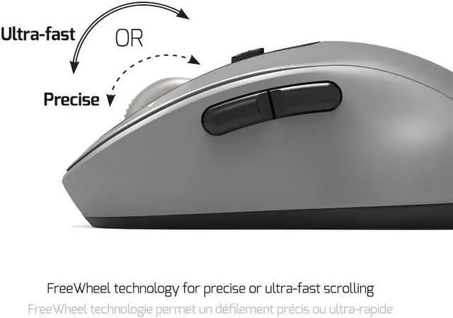 Main image of PORTE DESIGN Bluetooth Wireless Mouse, Gray
