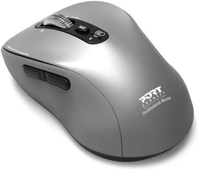 Alt view image 2 of 5 - PORTE DESIGN Bluetooth Wireless Mouse, Gray