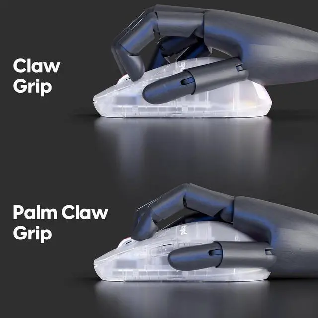 Alt view image 6 of 7 - Pulsar Gaming Gears - Super Clear Limited Edition: X2H Mini Wireless Gaming Mouse, Symmetrical, Ultra Lightweight 1.83 oz (52g), PAW3395 26k DPI Optical Sensor, Optical Switch (Mini, Super Clear)