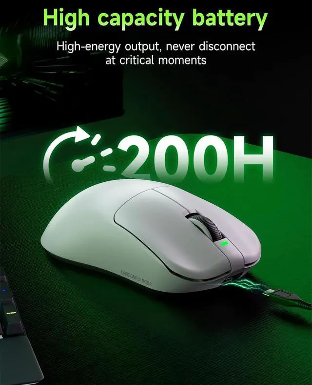 Alt view image 5 of 7 - VGN F1 MOBA Wireless Gaming Mouse - Ultralight 55g - Wireless & Wired Mode - 26000 Adjustable DPI - 1000Hz Polling Rate - 200 Hours Battery - Programmable Buttons - Esports Professional Grade - USB-C