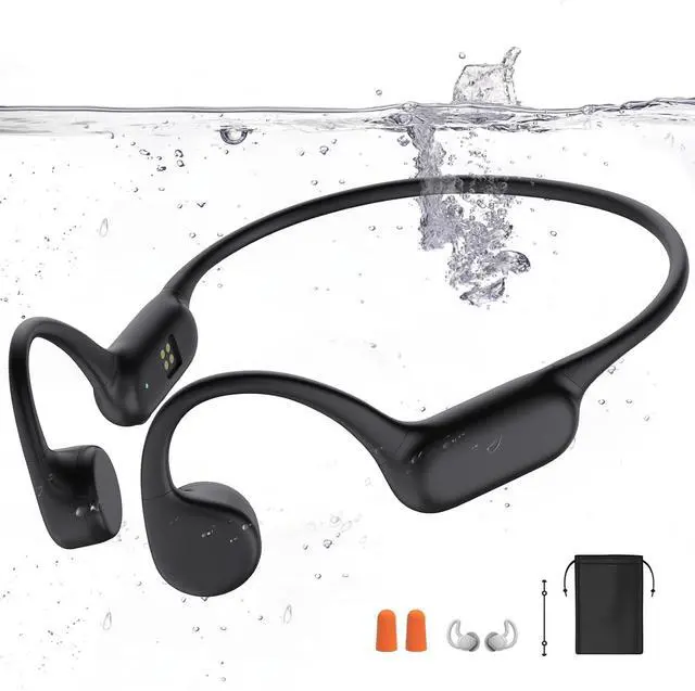 Main image of Swimming Headphones,Bone Conduction Headphones Bluetooth 5.4,IPX8 Waterproof,32G Memory Sports Headphone,Underwater Headphone with MP3-Player for Swim,Open Earphones for Swimming (Black X20)