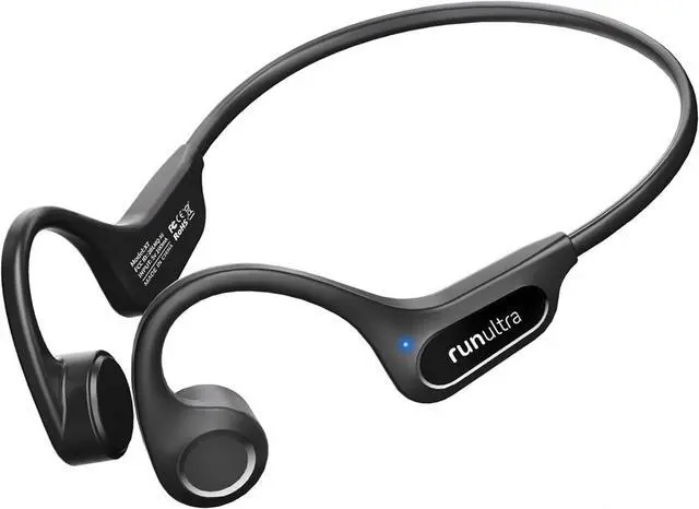 Main image of Bone Conduction Headphones, Bluetooth 6.0 Open Ear Headphones with Mic, 10H Playtimes Wireless Sport Earphones for Running, Cycling, Outdoor Sports, IPX6 Waterproof (Black)