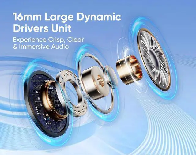 Alt view image 4 of 7 - Bone Conduction Headphones, Bluetooth 6.0 Open Ear Headphones with Mic, 10H Playtimes Wireless Sport Earphones for Running, Cycling, Outdoor Sports, IPX6 Waterproof (Black)