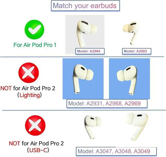 Alt view image 2 of 6 - Single Right Ear Side Only, Original A2083 Right Earbud Replacement for AirPod Pro 1st Gen,Compatible with OEM AirPod Pro Charging Case A2190, A2084