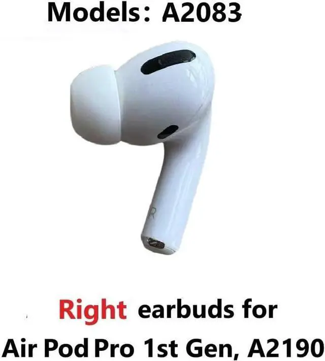 Alt view image 5 of 6 - Single Right Ear Side Only, Original A2083 Right Earbud Replacement for AirPod Pro 1st Gen,Compatible with OEM AirPod Pro Charging Case A2190, A2084