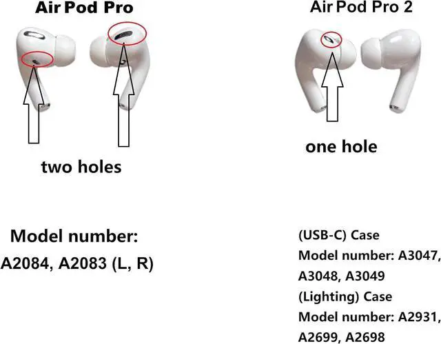 Alt view image 3 of 6 - Single Right Ear Side Only, Original A2083 Right Earbud Replacement for AirPod Pro 1st Gen,Compatible with OEM AirPod Pro Charging Case A2190, A2084
