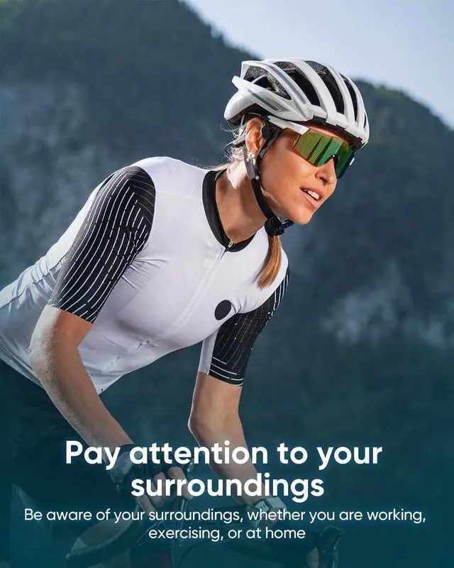 Alt view image 3 of 6 - Swimming Headphones IP68 Waterproof, Bone Conduction Headphones MP3 Player Built-in 32G Memory, Bluetooth 5.4 Wireless Headset, Open Earphones Sports Suitable for Running, Cycling, Exercise