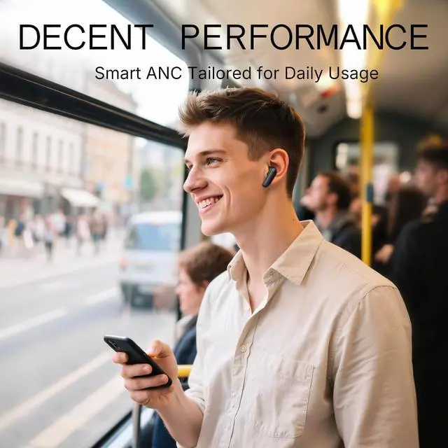 Alt view image 3 of 6 - CMF Buds 2a Wireless Earbuds 2025 New Active Noise Cancelling 42dB Hybrid ANC Bluetooth Headphones 12.4mm Dynamic Driver for Big Bass 4 Mic Clear Calls Sport Ear Buds for iPhone Android Dark Grey