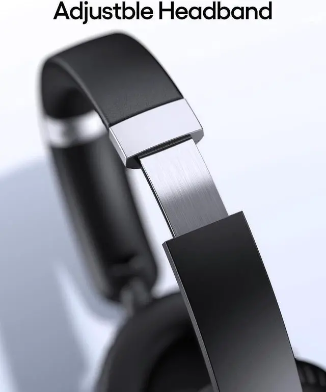 Alt view image 6 of 6 - TAGRY Hybrid Active Noise Cancelling Headphones 100H Playtime Wireless Over Ear Bluetooth Headphone with Hi-Res Audio Fast Charging Comfort Earcups Headsets for Travel Home Office Phone PC Black