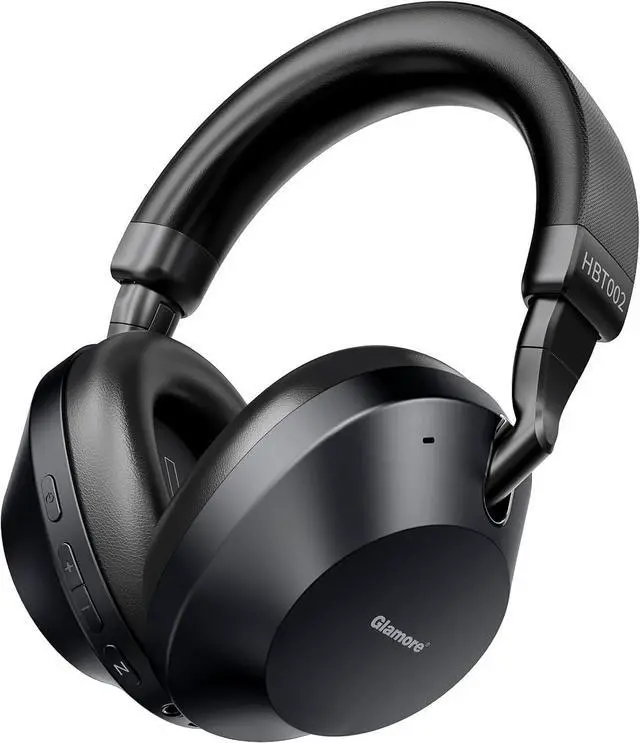 Main image of Noise Cancelling Headphones Over Ear Bluetooth 5.3 Wireless/Wired, 40H Playtime, Deep Bass, Foldable Mic, Transparency Mode, Ideal for Airplane Travel, Work, Commute, Sleep