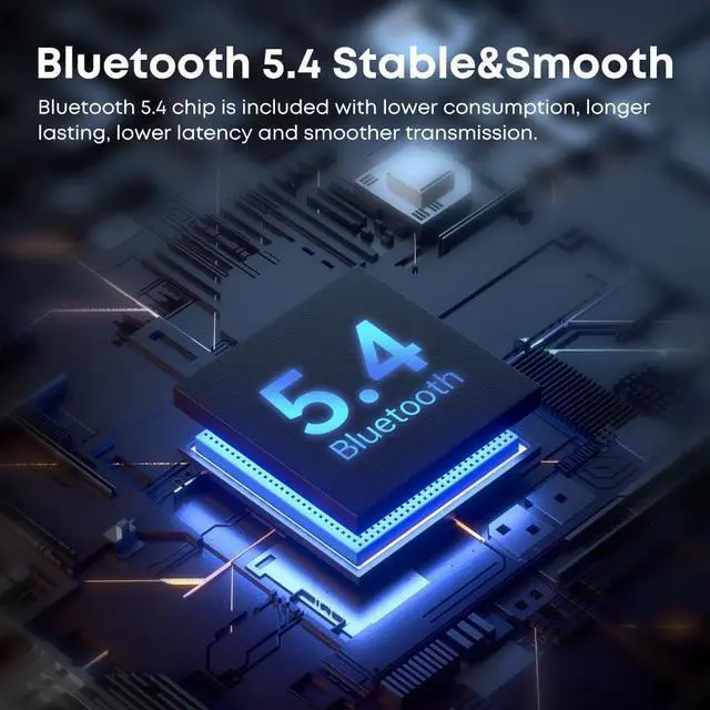 Alt view image 7 of 7 - Open Ear Headphones Wireless Bluetooth, IP68 Waterproof Bone Conduction Headphones Bluetooth, Earphones Wireless Bluetooth, Sports Headphones for Running Swimming, 10 Hours Continuous Music