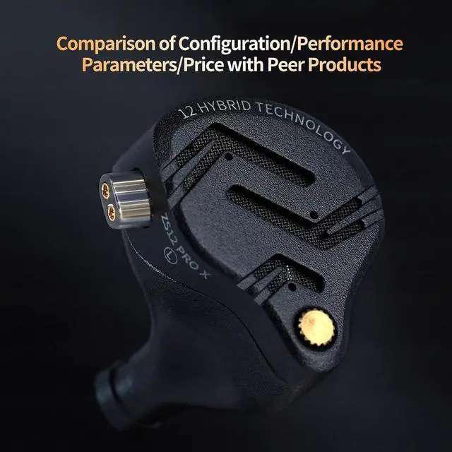 Alt view image 2 of 7 - kbear ft01 3 Pairs Silicone+3 Pairs Memory Foam Ear Tips and kz zs12 pro x in Ear Monitor IEM Headphones