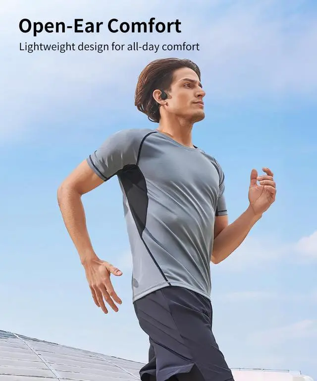 Alt view image 2 of 7 - Swimming Headphones, IPX8 Waterproof Bone Conduction Headphones, 32G Memory Sports Headphone, Open Ear Bluetooth 5.4 Underwater Headphone for Running, Cycling