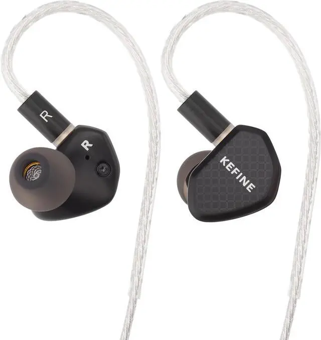 Main image of Kefine Klean 10mm DLC Diaphgram Dynamic Driver Earphones, 1DD in-Ear Monitor Headphones, HiFi Wired IEM Earbuds with Dual Interchangeable Nozzles 0.78 2Pin (3.5mm)