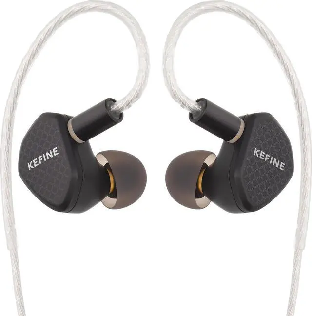 Alt view image 2 of 7 - Kefine Klean 10mm DLC Diaphgram Dynamic Driver Earphones, 1DD in-Ear Monitor Headphones, HiFi Wired IEM Earbuds with Dual Interchangeable Nozzles 0.78 2Pin (3.5mm)